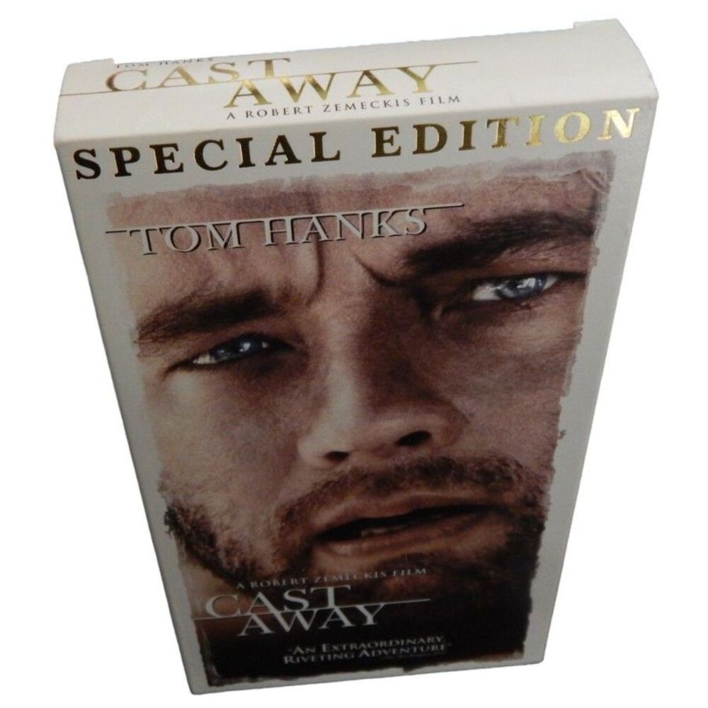 Cast Away special edition Tom Hanks vintage 2000 VHS tape in original case